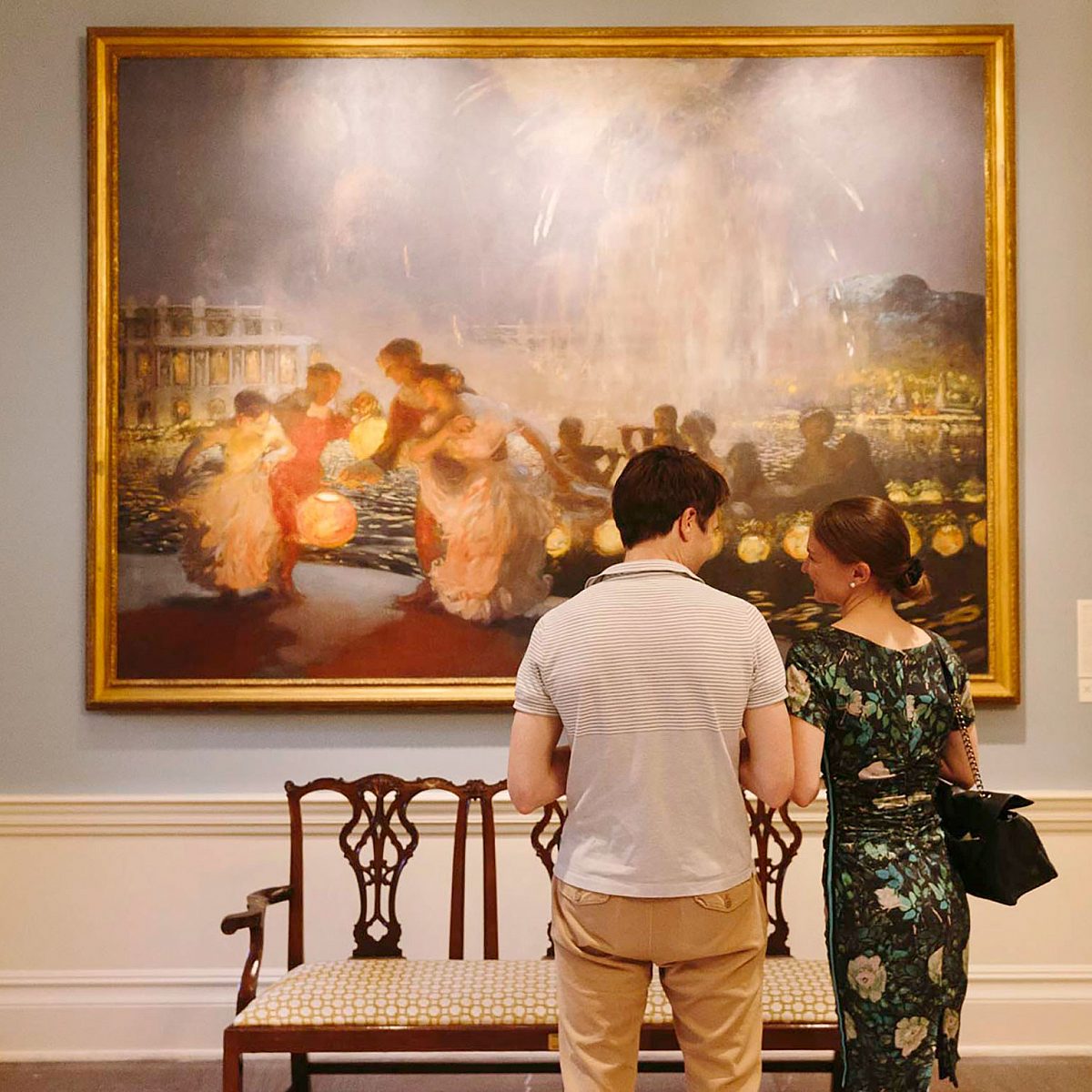 Dixon People Lookingat Art Couple The Joyous Festival