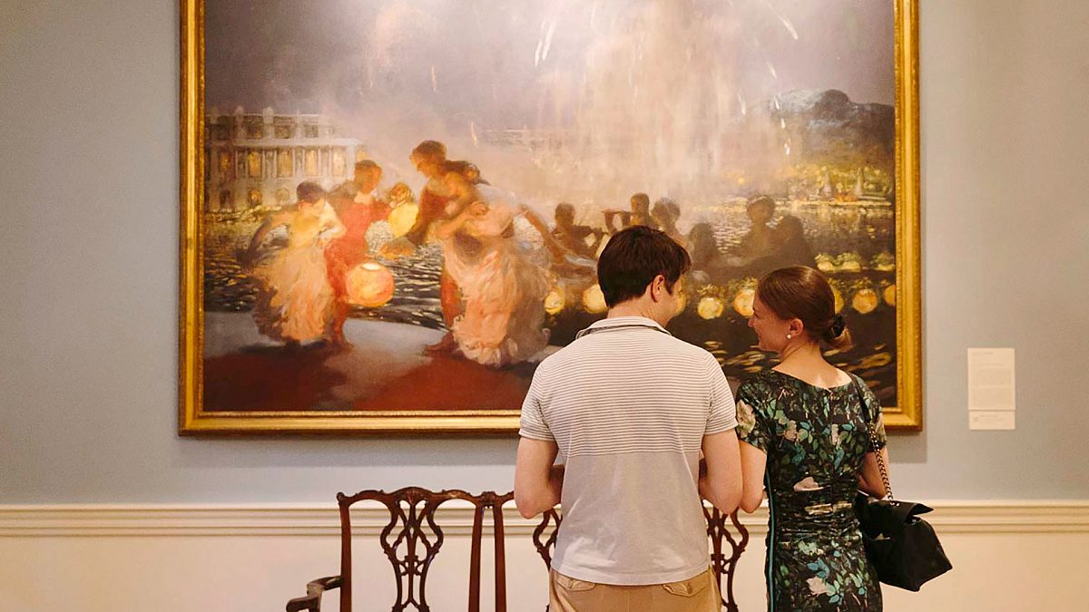 Dixon People Lookingat Art Couple The Joyous Festival