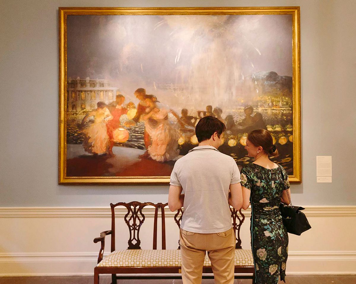 Dixon People Lookingat Art Couple The Joyous Festival