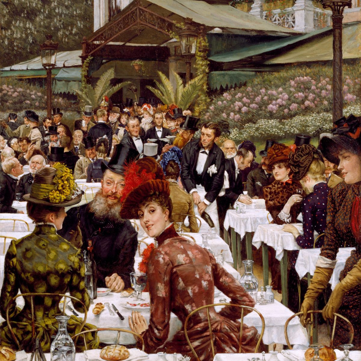 James Tissot (French, 1836–1902), "The Artists’ Wives," 1885; oil on canvas; Chrysler Museum of Art, Norfolk, Virginia; Gift of Walter P. Chrysler, Jr., and The Grandy Fund, Landmark Communications Fund, and "An Affair to Remember" 1982, 81.153