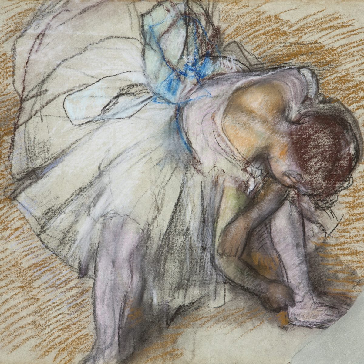 Degas Edgar Dancer Adusting Her Shoe 1975