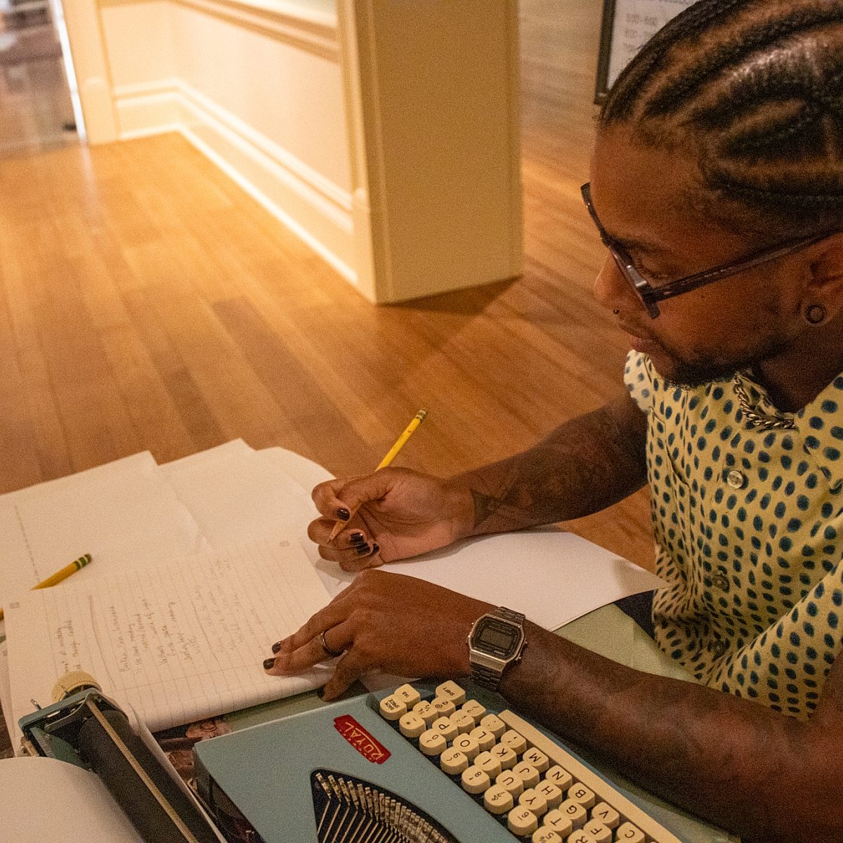 Poetry-Open-Late-man-drawing