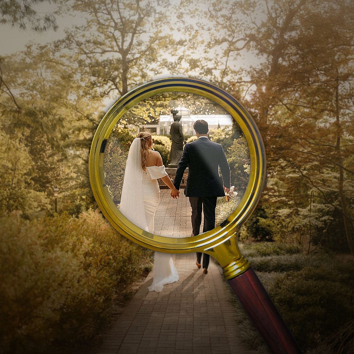 Secretsinthe Gardens Bride Groom