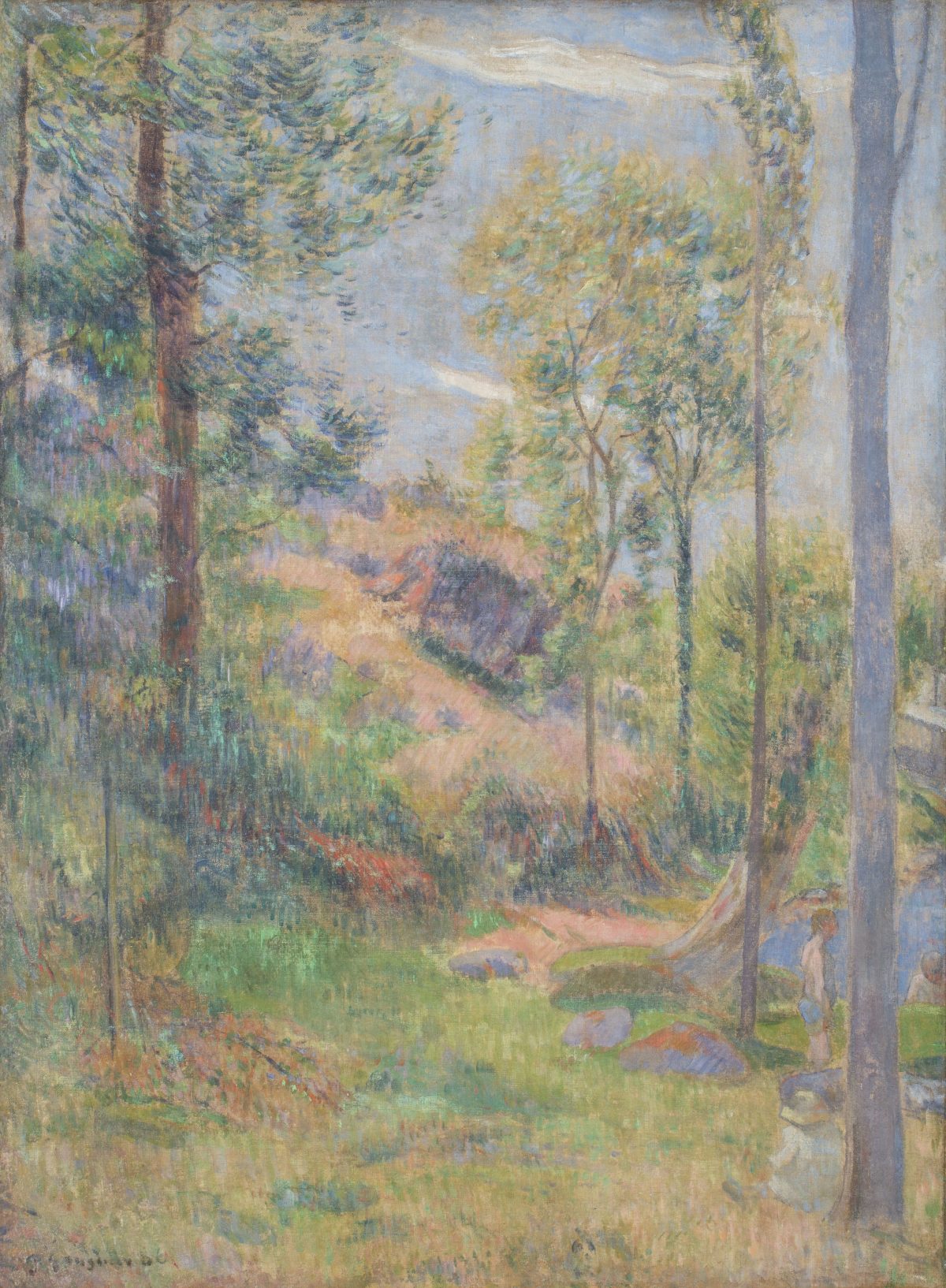 Gauguin Paul Bathing in Front of the Port of Pont Aven 1975 30 HIGH RES after conservation