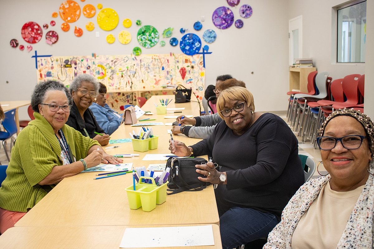 teachers at a professional development