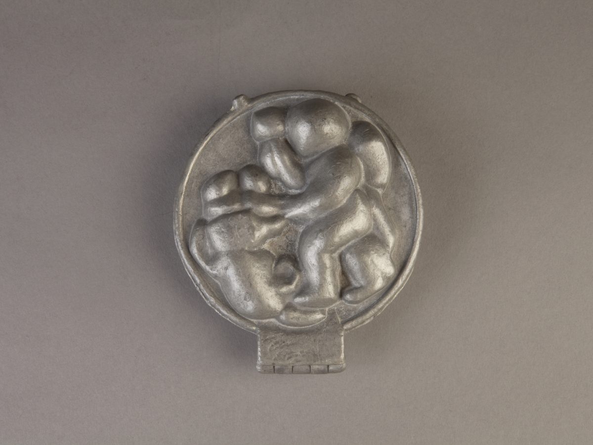 Image 4 Unknown Maker Cupid as Vulcan Ice Cream Mold closed exterior recto ca late 19th or early 20th century Dixon Gallery and Gardens Gift of Dr and Mrs Justin H Adler 1991 DA 10 29 7