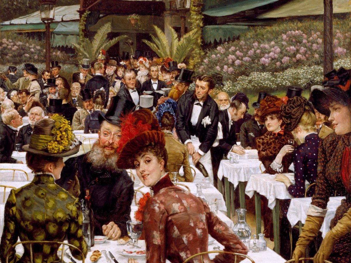 James Tissot (French, 1836–1902), "The Artists’ Wives," 1885; oil on canvas; Chrysler Museum of Art, Norfolk, Virginia; Gift of Walter P. Chrysler, Jr., and The Grandy Fund, Landmark Communications Fund, and "An Affair to Remember" 1982, 81.153