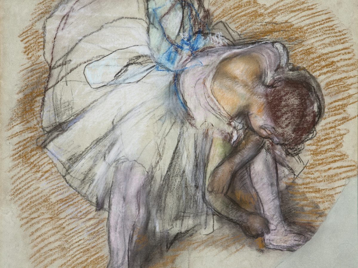 Degas Edgar Dancer Adusting Her Shoe 1975