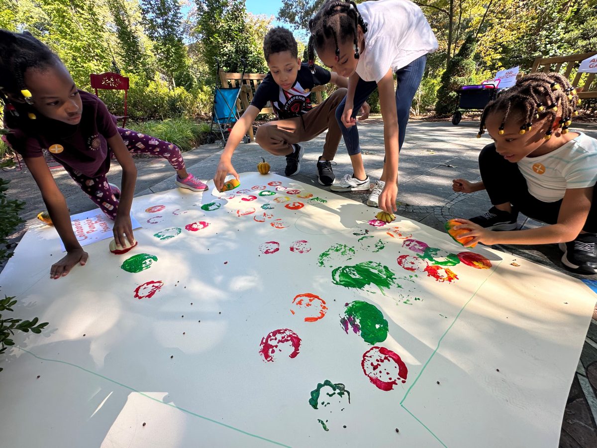 Project Pop Up people having fun doing collaborative art