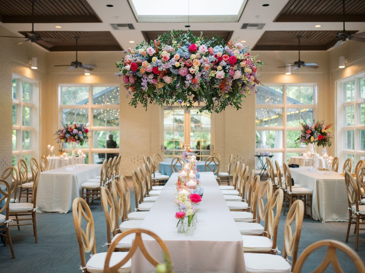 Hughes venue rental wedding tables