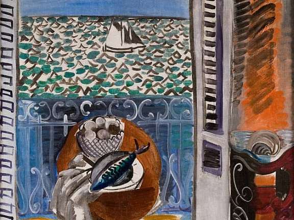 a painting called View Through A Window Nice