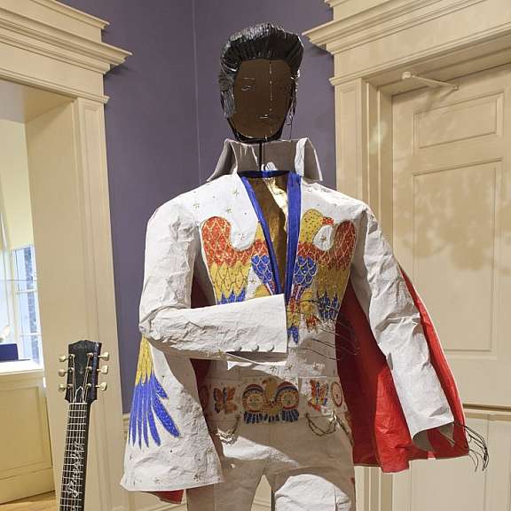On Paper Elvis Jumpsuit Isabelle de Borchgrave