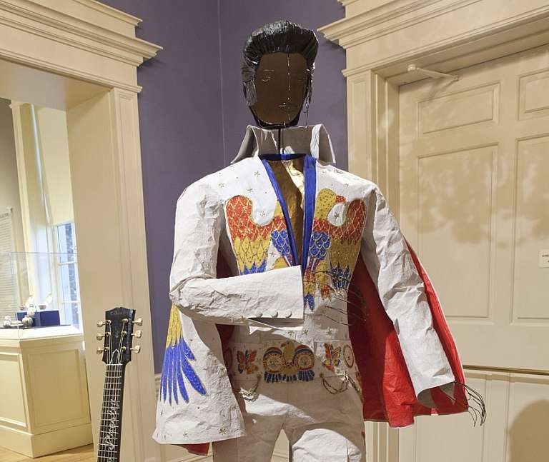 On Paper Elvis Jumpsuit Isabelle de Borchgrave